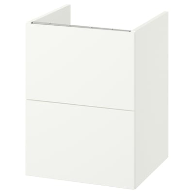 ENHET Meuble-lavabo à tiroirs, blanc, 18x18 5/8x24 "