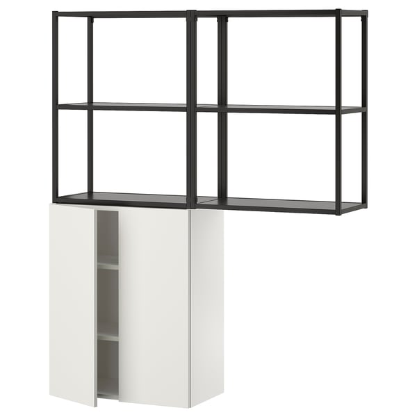 ENHET Rangement, anthracite/blanc, 48x12 3/4x60 "