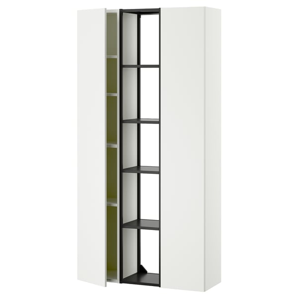 ENHET Rangement, anthracite/blanc, 36x12 3/4x72 "