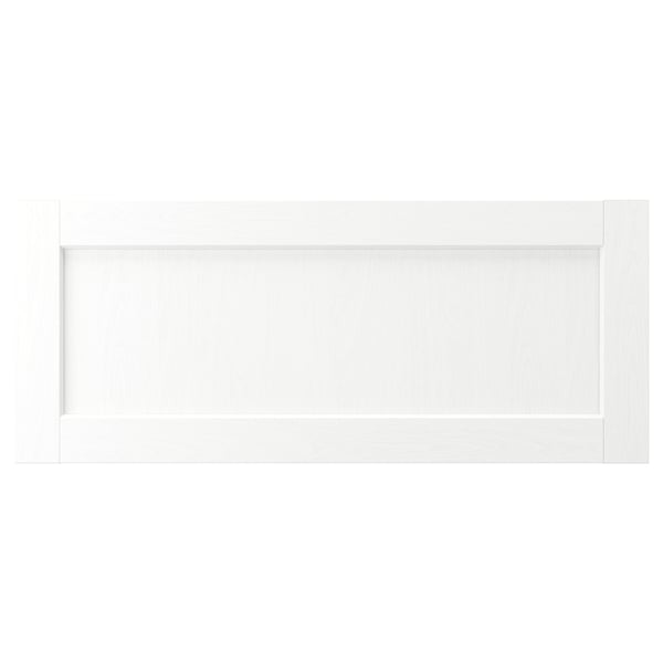ENKÖPING Façade de tiroir, blanc effet bois, 36x15 "