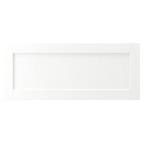 ENKÖPING Façade de tiroir, blanc effet bois, 36x15 "