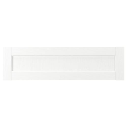 ENKÖPING Façade de tiroir, blanc effet bois, 36x10 "