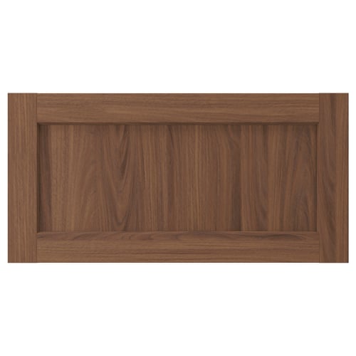 ENKÖPING Façade de tiroir, brun effet noyer, 30x15 "