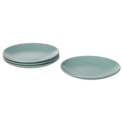 FÄRGKLAR Assiette à salade, mat turquoise clair, 8 "