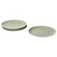 FÄRGKLAR Assiette, mat vert, 10 "