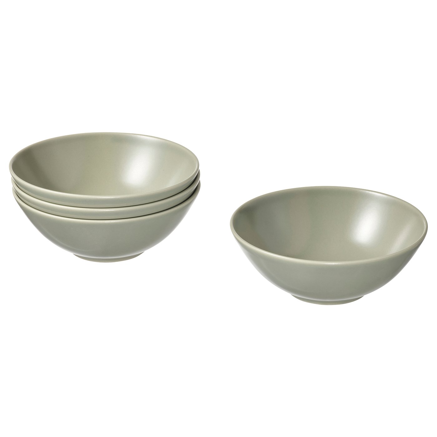 FÄRGKLAR Bol, mat vert, 6 ½ "