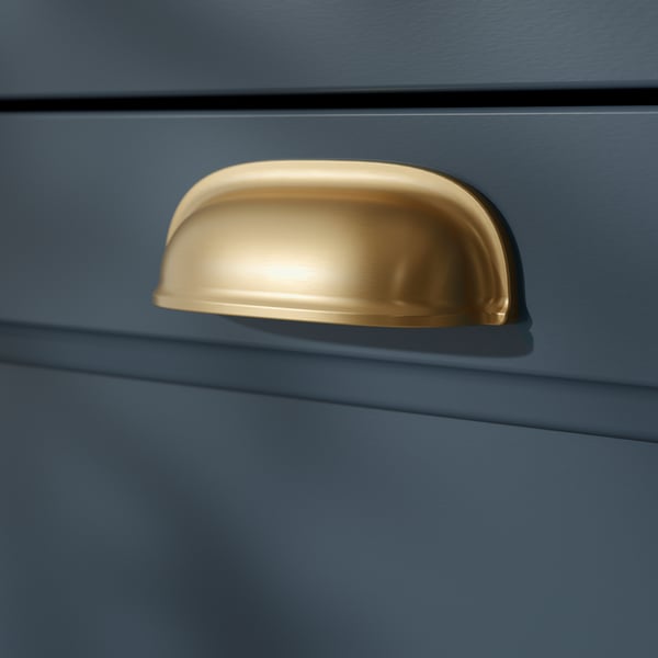 FÅGELFJÄLLET Commode à 4 tiroirs, bleu gris foncé, 32 1/4x20 1/8x39 3/4 "