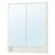 FAXÄLVEN Armoire pharmacie éclairage intégré, blanc, 30x6x37 "