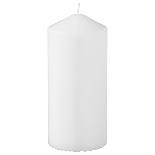 FENOMEN Bougie-bloc non parfumée, blanc, 5 ½ " 45 hr