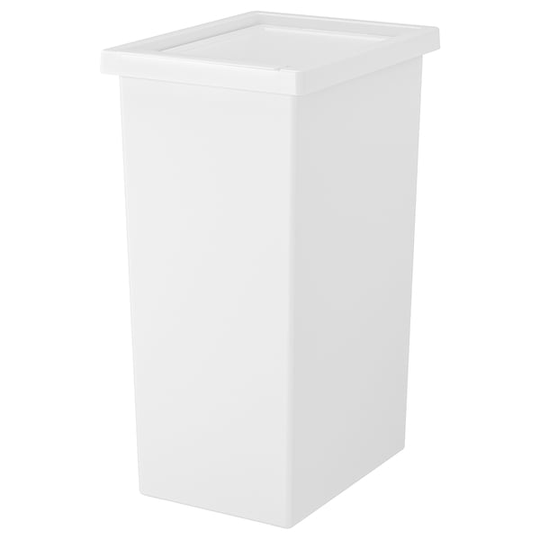 FILUR Bac avec couvercle, blanc, 11 gallon