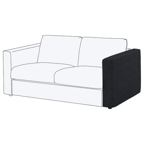 FINNALA Accoudoir, Tallmyra noir/gris