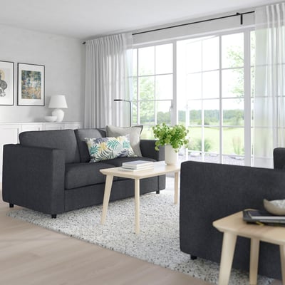 FINNALA Causeuse, Tallmyra noir/gris