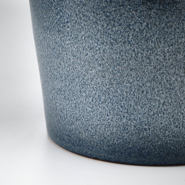 FJÄRILSBUSKE Cache-pot, intérieur/extérieur/bleu, 7 ½ "