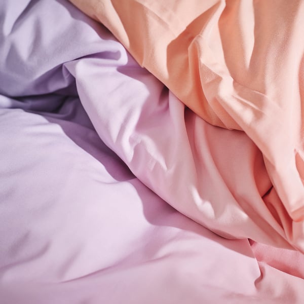 FLÄDERBUSKE Housse de couette et taie(s), multicolore, 1 place