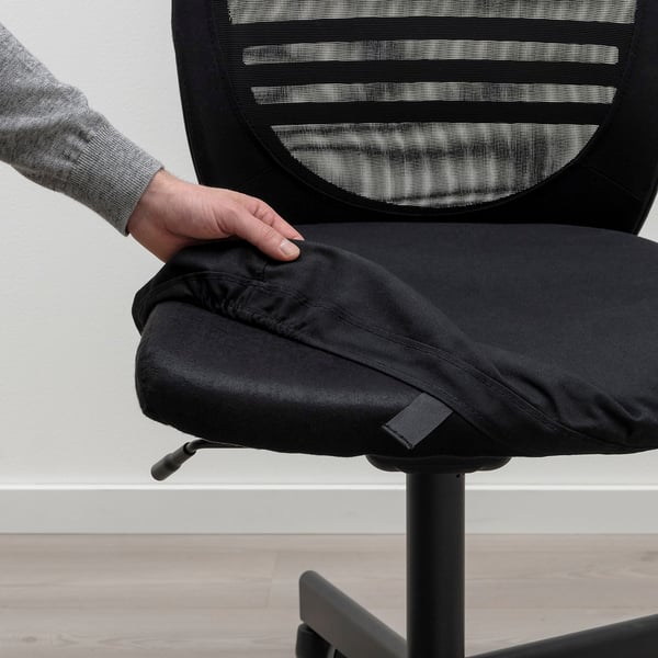 FLINTAN Chaise de bureau, noir