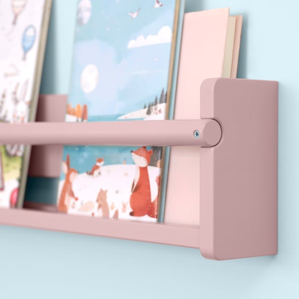 FLISAT Rangement mural, rose clair, 27 ½x3 ½x6 ¼ "