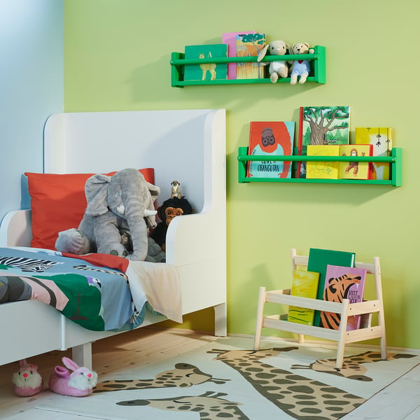 FLISAT Rangement mural, vert, 27 ½x3 ½x6 ¼ "