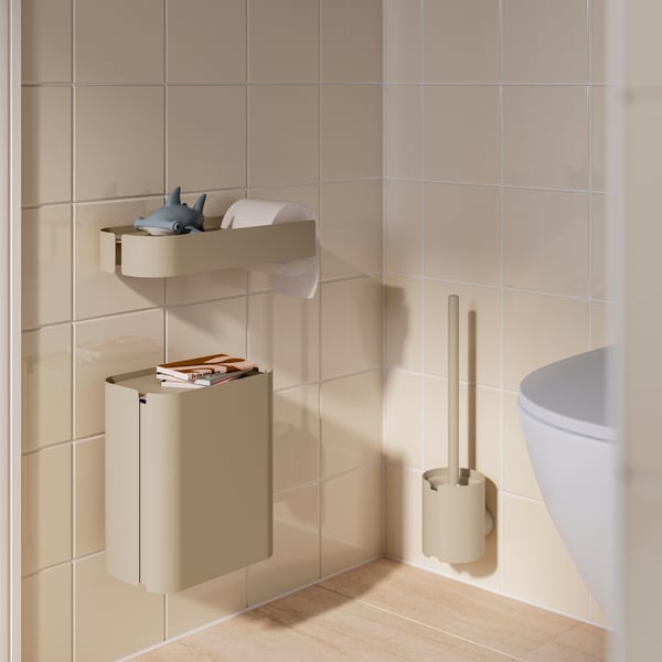 FLORSJÖN Brosse pour cuvette, beige
