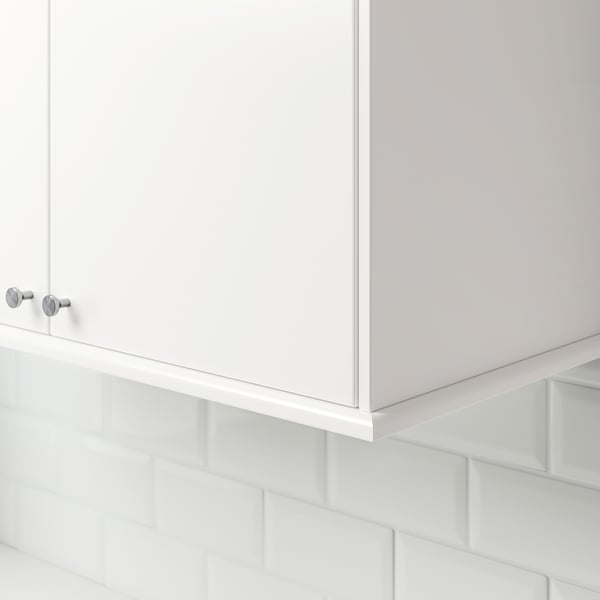 FÖRBÄTTRA Bandeau décor arrondi, blanc, 87 "