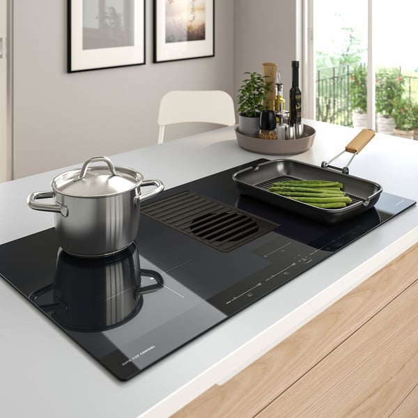 FÖRNEBO Table de cuisson av hotte intégrée