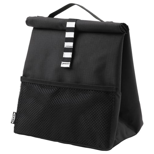 FRAMTUNG Sac-repas, noir, 8 ¾x6 ¾x13 ¾ "