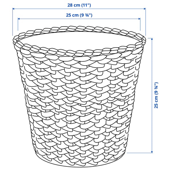 FRIDFULL Cache-pot, jacinthe d'eau, 9 ½ "