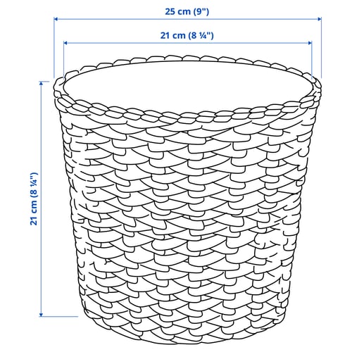 FRIDFULL Cache-pot, jacinthe d'eau, 7 ½ "