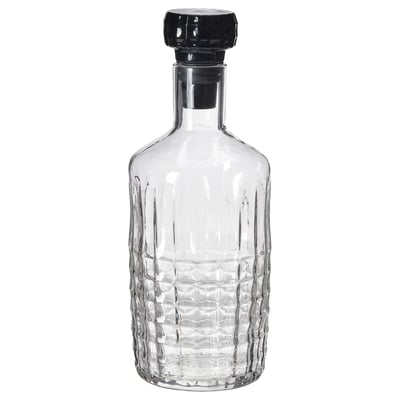 FRÖJDA Carafe avec bouchon, verre clair, 34 oz