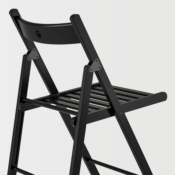 FRÖSVI Chaise pliante, noir
