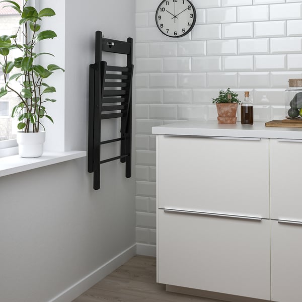 FRÖSVI Chaise pliante, noir