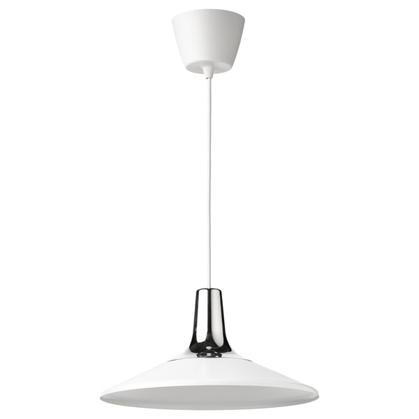 FYRTIOFYRA Suspension, effet chromé/blanc, 15 "