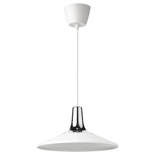 FYRTIOFYRA Suspension, effet chromé/blanc, 15 "