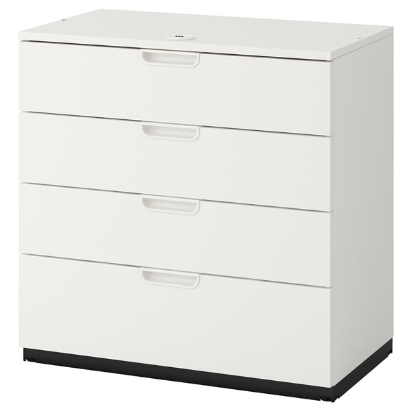 GALANT Caisson à tiroirs, blanc, 31 1/2x31 1/2 "