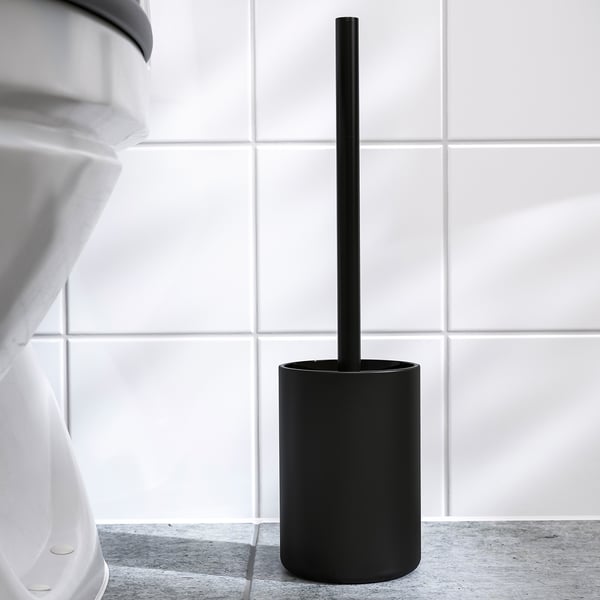 GANSJÖN Brosse pour cuvette, noir