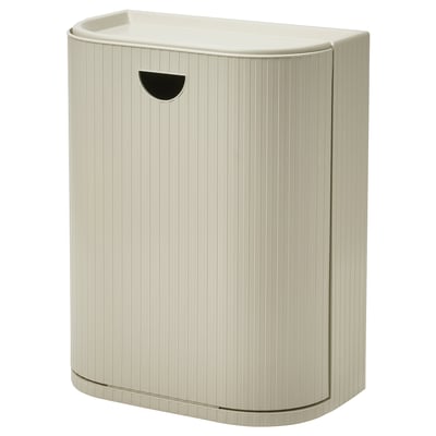GÅRDSBUTIK Bac avec couvercle, gris-beige, 6 gallon