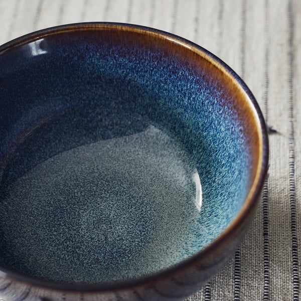 GLADELIG Bol, bleu, 4 ½ "