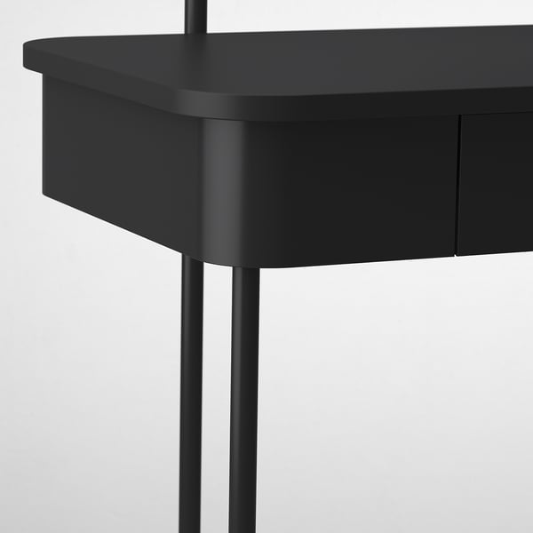 GRÅFJÄLLET Coiffeuse, anthracite, 39 3/8x16 1/2 "