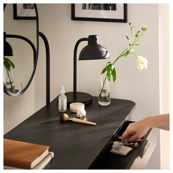 GRÅFJÄLLET Coiffeuse, anthracite, 39 3/8x16 1/2 "