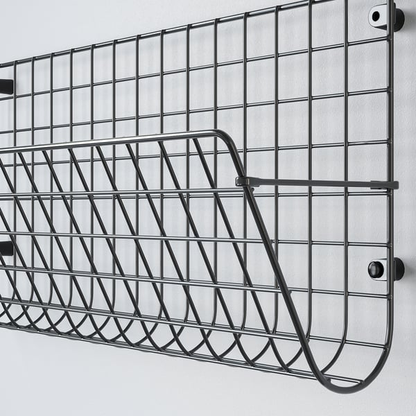 GREJIG Rangement mural, gris, 22 7/8x6 3/4x11 "