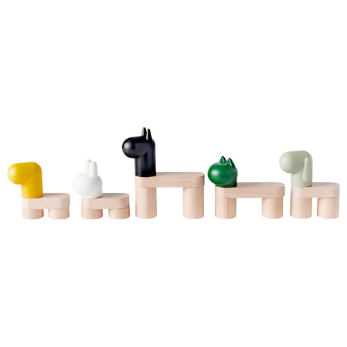 GREJSIMOJS Jeu de construction, 20 pièces, à combiner/5 figurines