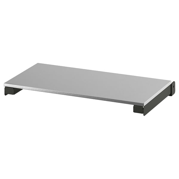 GRILLSKÄR Table d'appoint, extérieur, noir acier inox/extérieur, 11 3/4x24 "