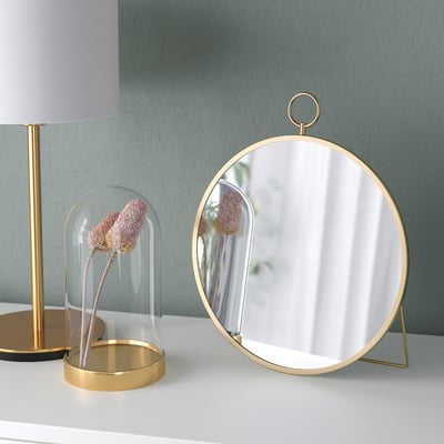 GRYTÅS Miroir, couleur or, 9 7/8 "