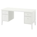 GULLABERG Bureau avec tiroirs dossiers susp, blanc, 61x25 5/8x29 1/2 "