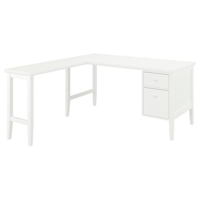 GULLABERG Bureau en L, dossiers suspendus/blanc, 61x61x29 1/2 "