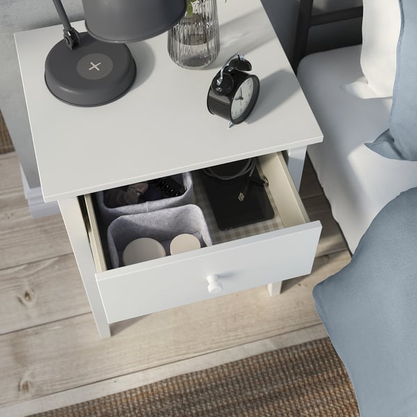 GULLABERG Mobilier chambre, ensemble de 2, blanc, 1 place
