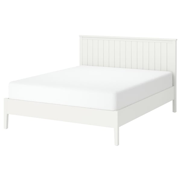 GULLABERG Structure de lit, blanc, Grand 2 places