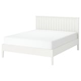 GULLABERG Structure de lit, blanc, Grand 2 places