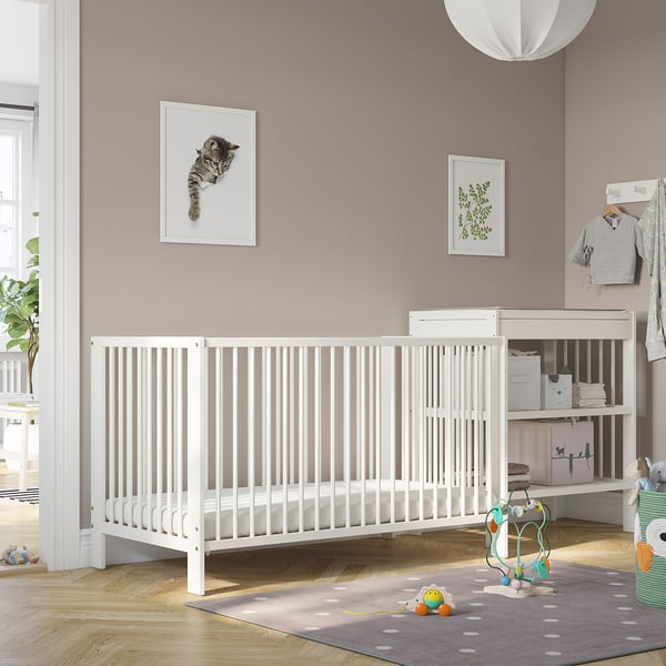 GULLIVER Lit de bébé, blanc, 27 1/2x52 "