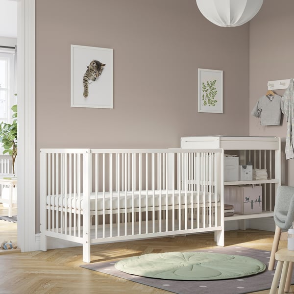 GULLIVER Lit de bébé, blanc, 27 1/2x52 "