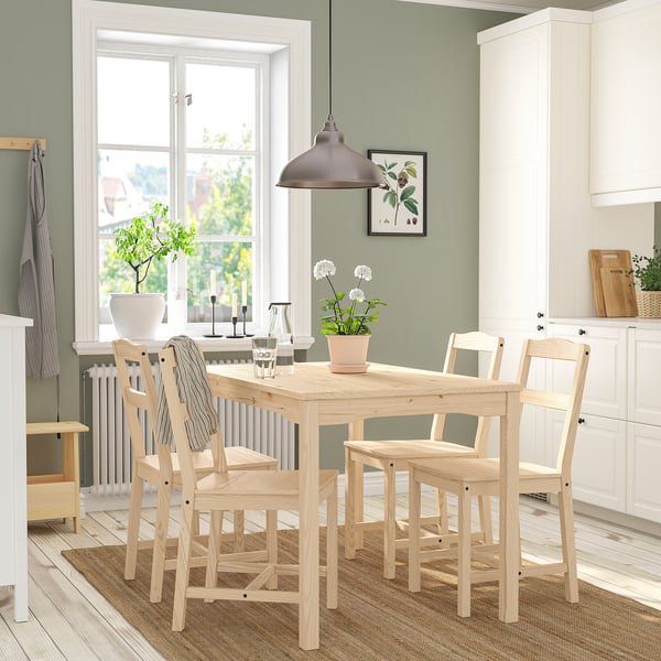 HÄGERNÄS Table et 4 chaises, pin
